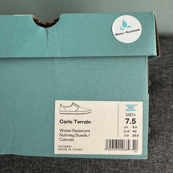 TOMS Men's Carlo Terrain Sneakers/Shoes sz 7.5 - Picture 4 of 4